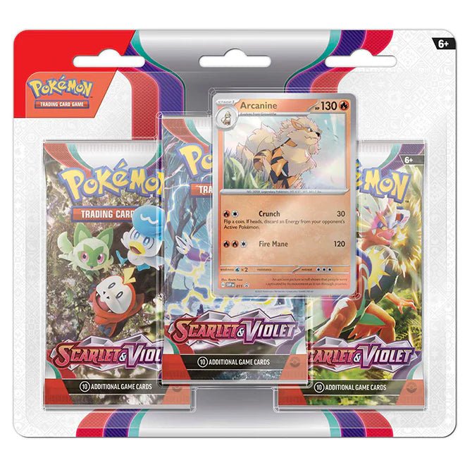 Pokémon Scarlet & Violet SV01 Base Set 3 Pack Blister Arcanine - TYRA TCG