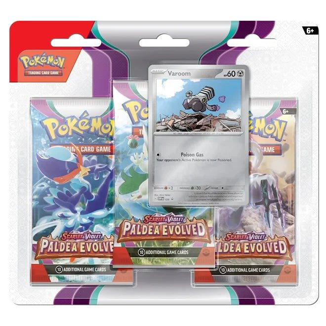 Pokémon Scarlet & Violet SV02 Paldea Evolved 3 Pack Blister - TYRA TCG