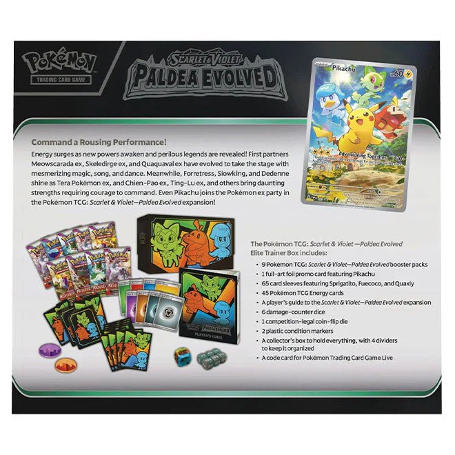 Pokémon Scarlet & Violet SV02 Paldea Evolved Elite Trainer Box - TYRA TCG