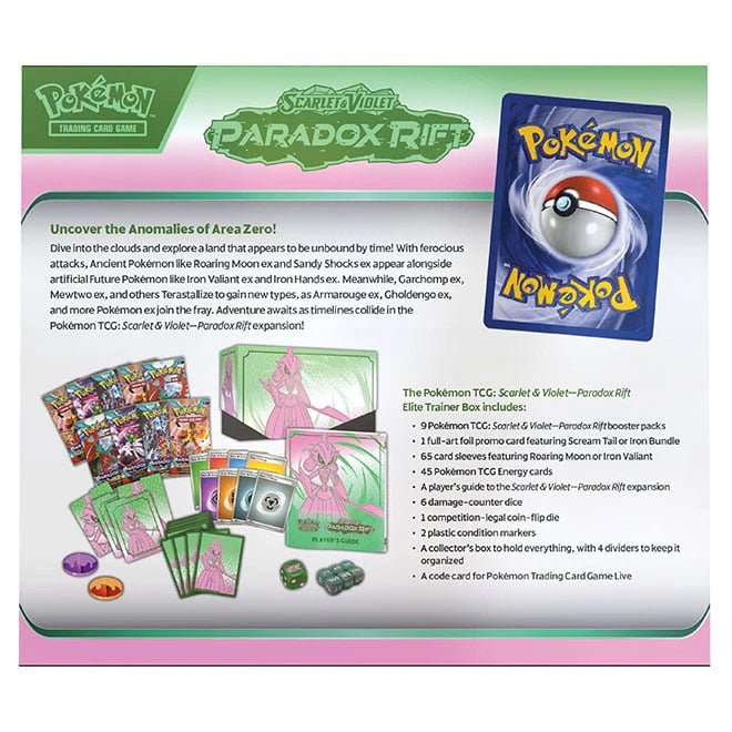 Pokémon Scarlet & Violet SV04 Paradox Rift Elite Trainer Box (Iron Valiant) - TYRA TCG