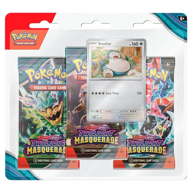 Pokémon Scarlet & Violet SV06 Twilight Masquerade 3 - Pack Blister (Snorlax) - TYRA TCG