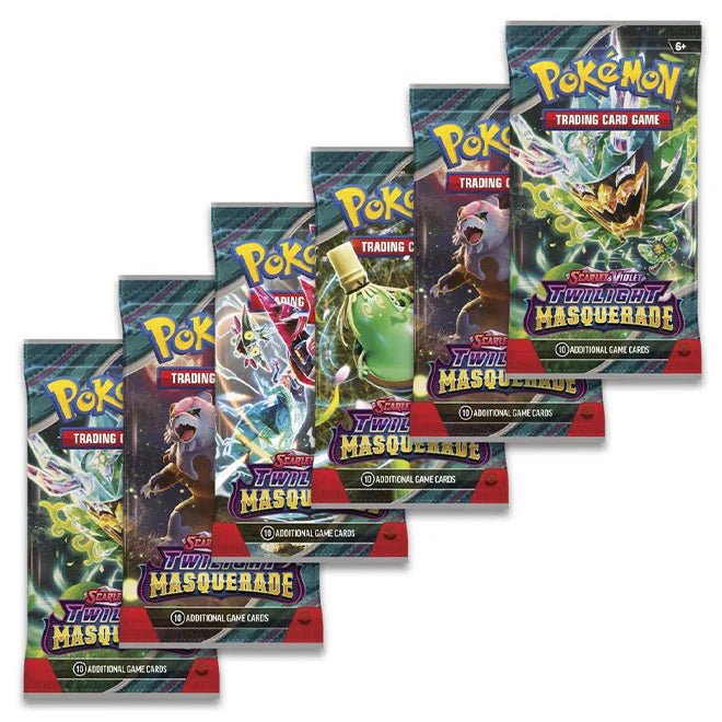 Pokémon Scarlet & Violet SV06 Twilight Masquerade Booster Bundle (6 Boosters) - TYRA TCG