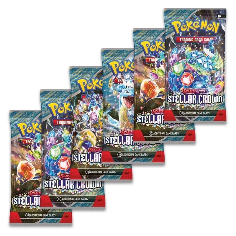 Pokémon Scarlet & Violet – SV07 Stellar Crown – Booster Bundle (6 Boosters) - TYRA TCG