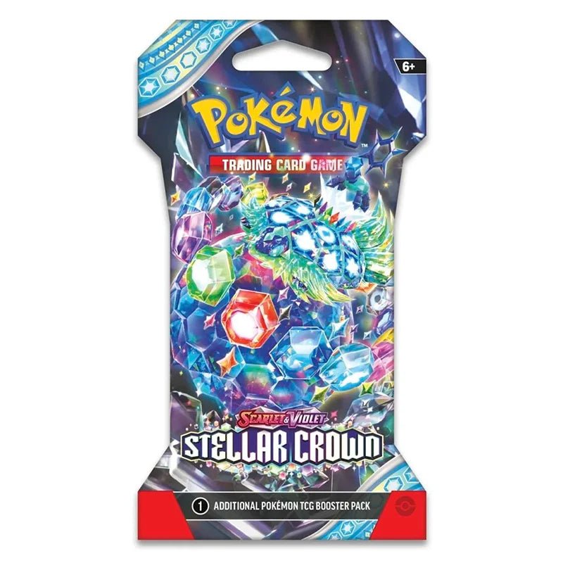 Pokémon Scarlet & Violet – SV07 Stellar Crown – Sleeved Booster (1 Booster) - TYRA TCG