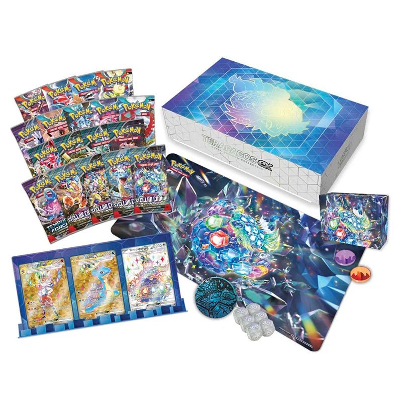 Pokémon Scarlet & Violet – SV07 Stellar Crown – Terapagos ex Ultra Premium Collection Box - TYRA TCG