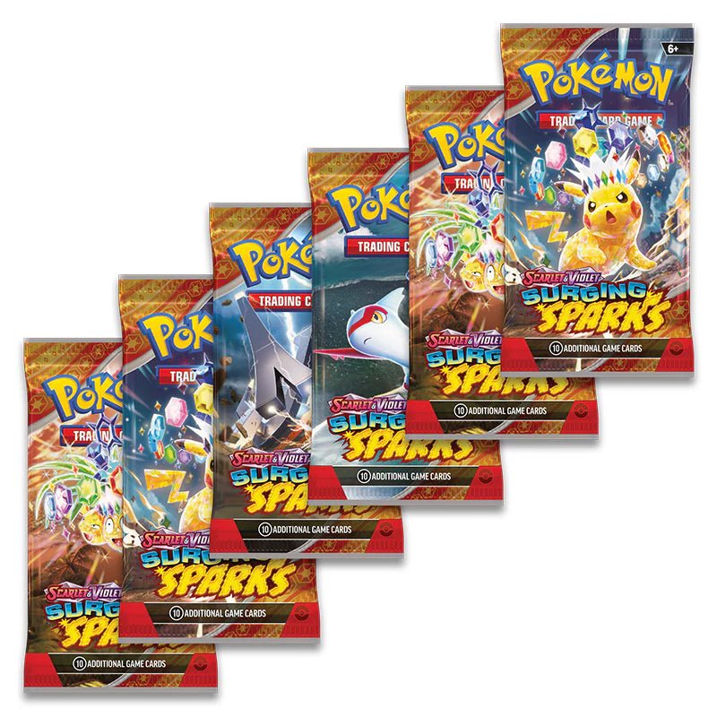 Pokémon Scarlet & Violet – SV08 Surging Sparks – Booster Bundle (6 Boosters) - TYRA TCG
