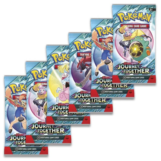 Pokémon Scarlet & Violet – SV09 Journey Together – Booster Bundle (6 Boosters) - TYRA TCG