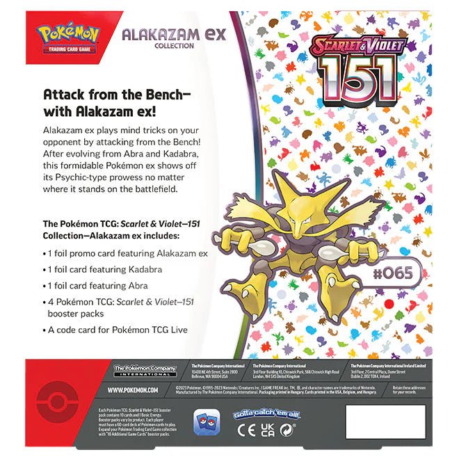 Pokémon Scarlet & Violet – SV3.5 151 – Alakazam ex Collection - TYRA TCG