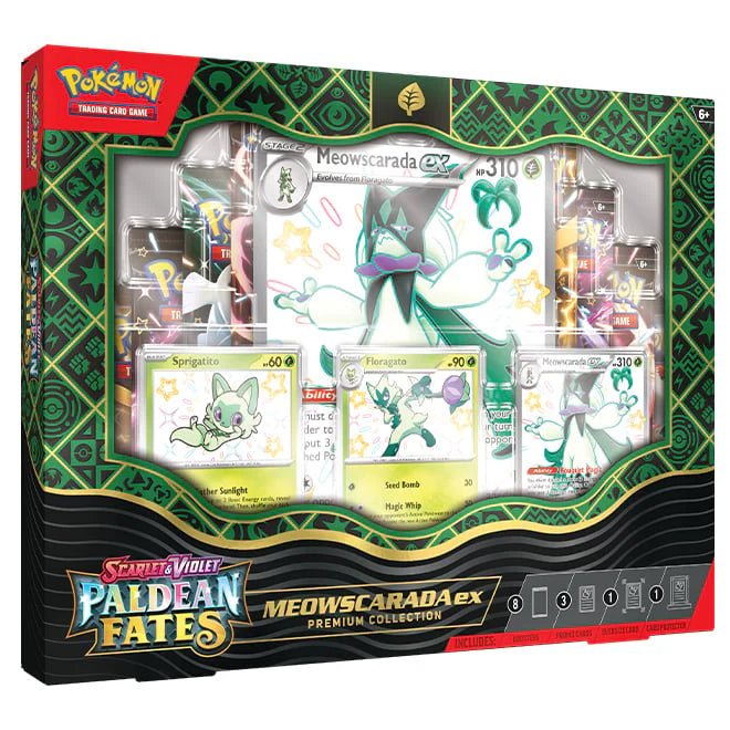 Pokémon Scarlet & Violet SV4.5 Paldean Fates Shiny Meowscarada ex Premium Collection - TYRA TCG