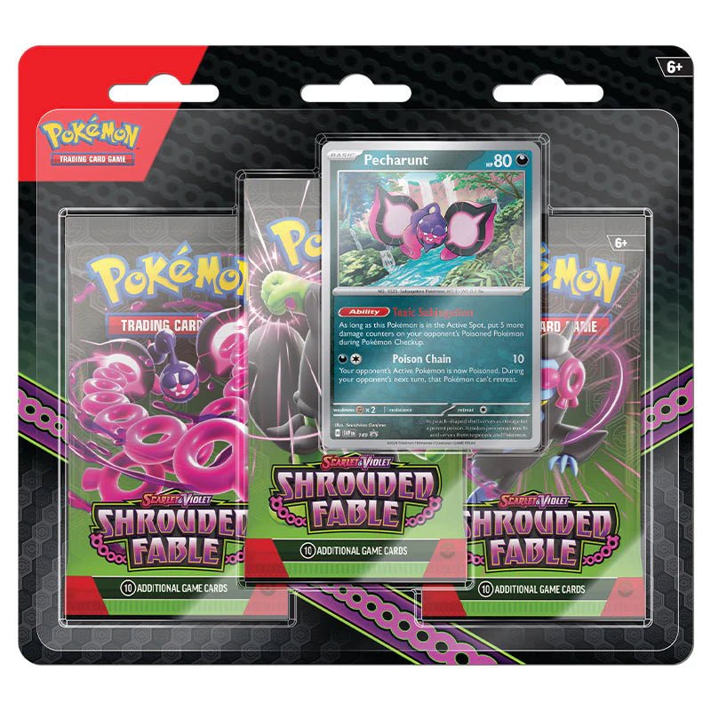 Pokémon Scarlet & Violet SV6.5 Shrouded Fable 3 - Pack Blister (Pecharunt) - TYRA TCG
