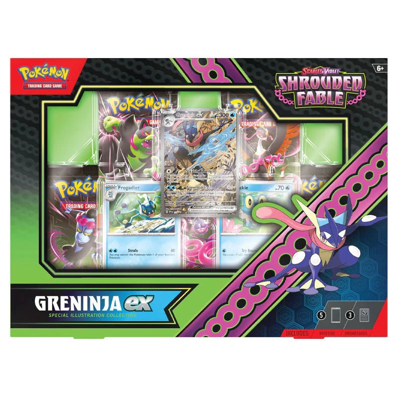 Pokémon Scarlet & Violet SV6.5 Shrouded Fable Greninja ex Special Illustration Collection Box - TYRA TCG