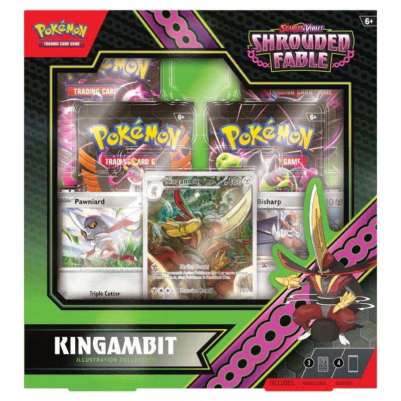Pokémon Scarlet & Violet SV6.5 Shrouded Fable Kingambit Illustration Collection Box - TYRA TCG