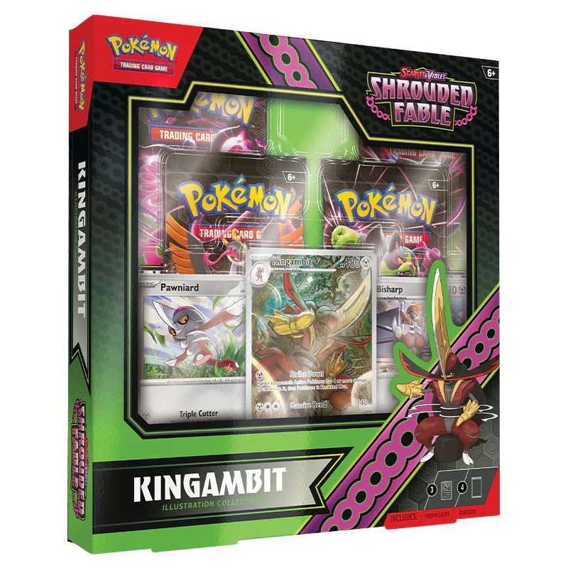 Pokémon Scarlet & Violet SV6.5 Shrouded Fable Kingambit Illustration Collection Box - TYRA TCG