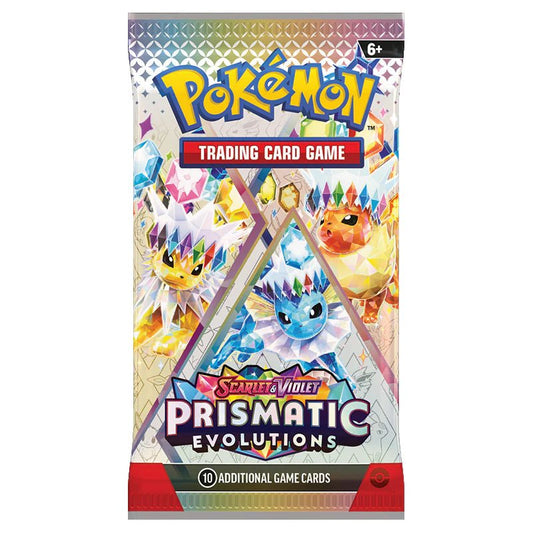 Pokémon Scarlet & Violet – SV8.5 Prismatic Evolutions – Booster Bundle (6 Boosters) - TYRA TCG
