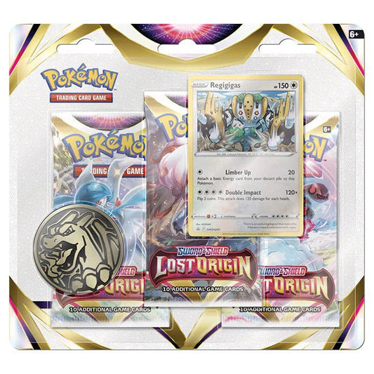 Pokémon Sword & Shield – SWSH11 Lost Origin – 3 - Pack Blister - TYRA TCG