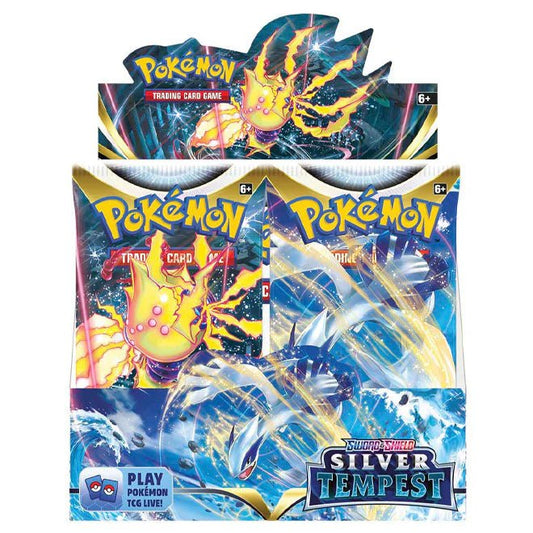 Pokémon Sword & Shield – SWSH12 Silver Tempest – Booster Box Case (6 Booster Boxes) - TYRA TCG