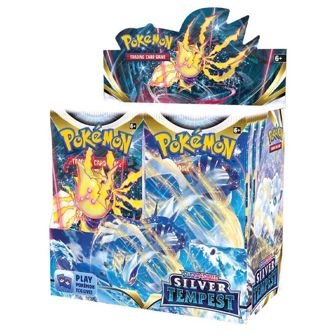 Pokmon Sword & Shield SWSH12 Silver Tempest Booster Box Seale TYRA TCG Pokmon Sword & Shield SWSH12 Silver Tempest Booster Box Seale TYRA TCG