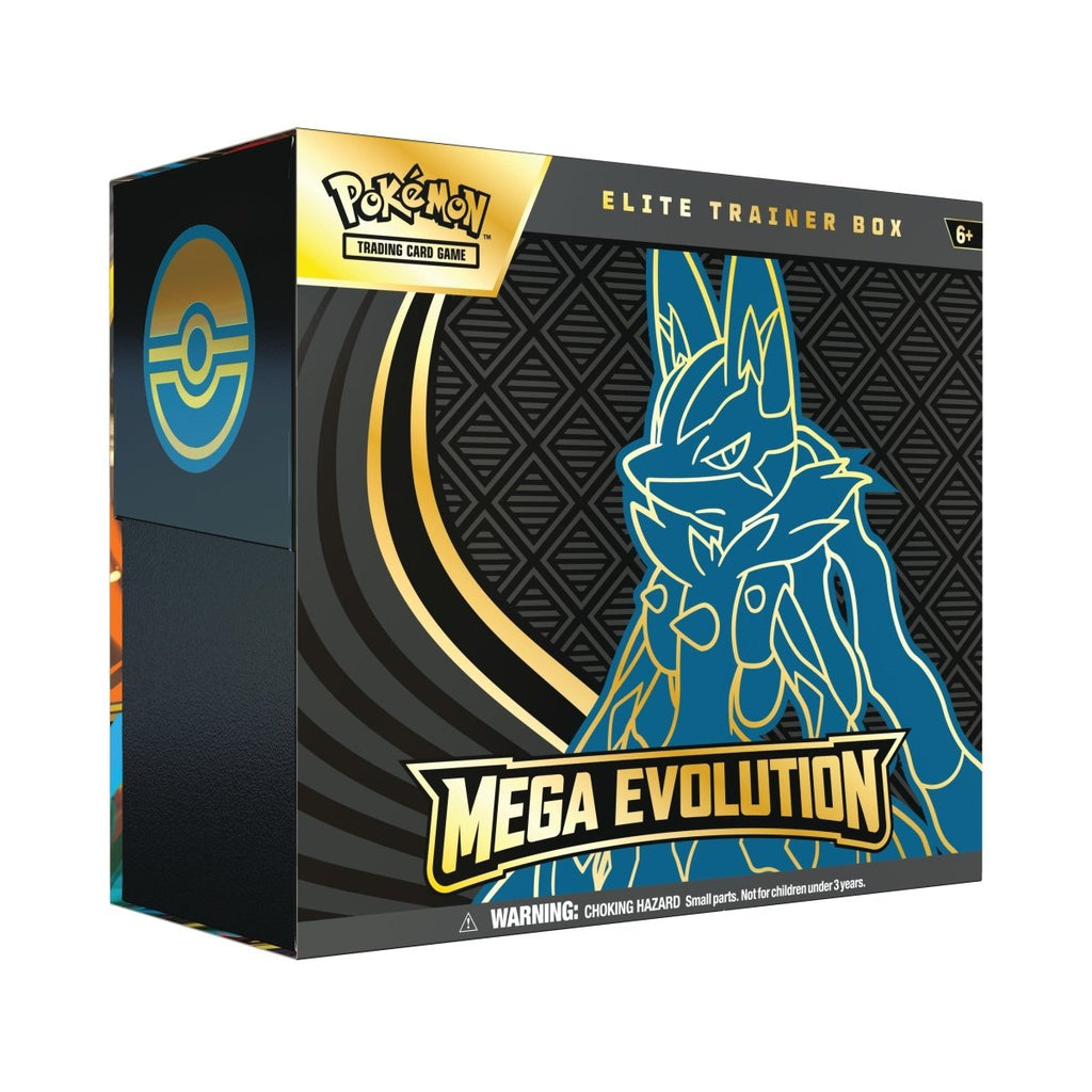 [PRE - ORDER] Pokémon Mega Evolution – MEG01 Base – Elite Trainer Box (Lucario) - TYRA TCG