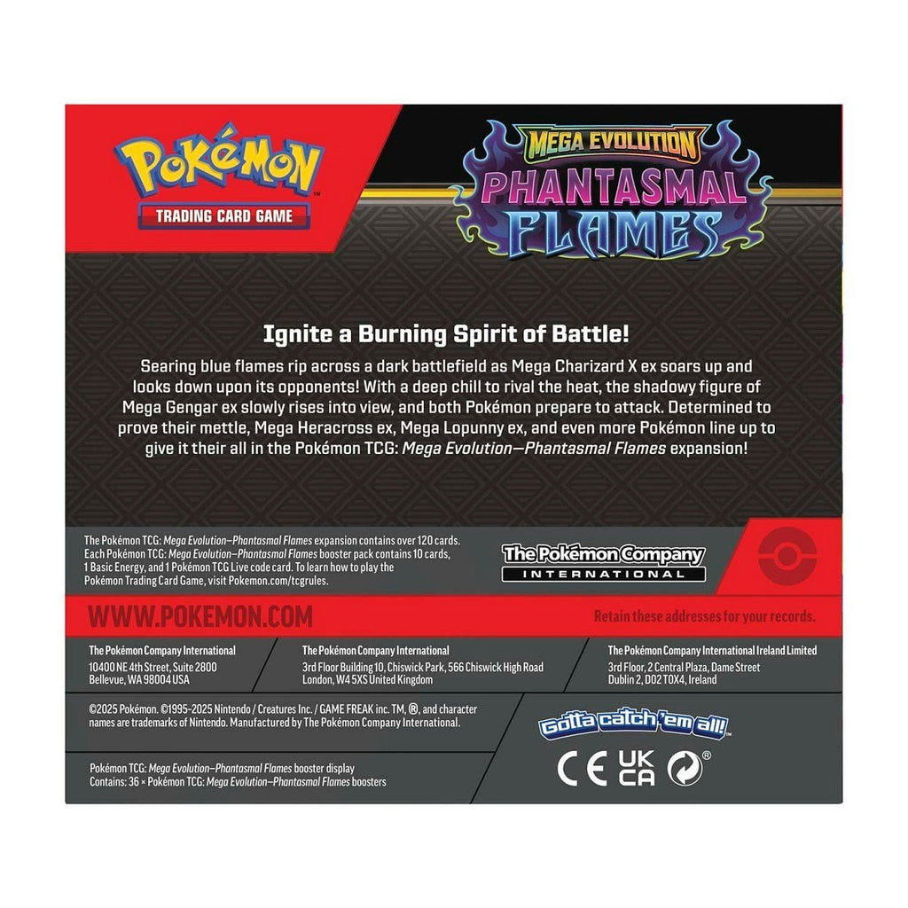[PRE - ORDER] Pokémon Mega Evolution – MEG2 Phantasmal Flames – Booster Box - TYRA TCG