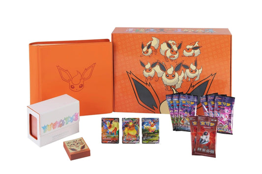 PRE - ORDER! Pokémon TCG - S – Flareon VMAX Gift Box - TYRA TCG